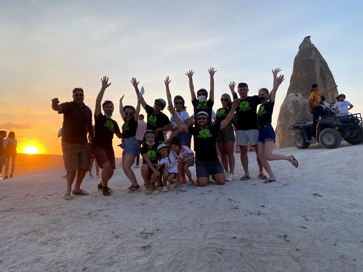 The Filmgrail team at sunset