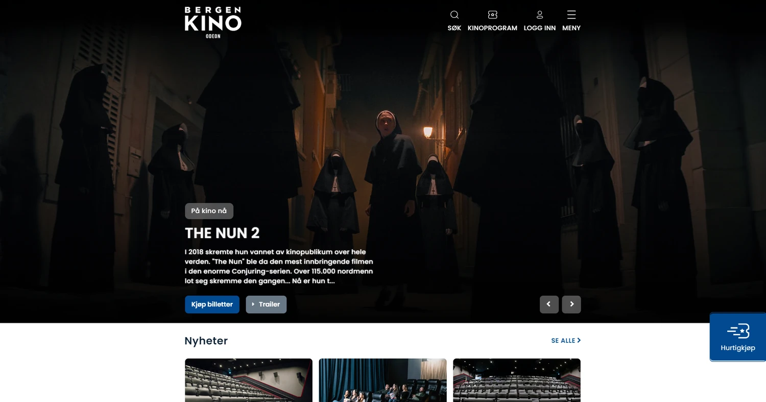Bergen Kino homepage